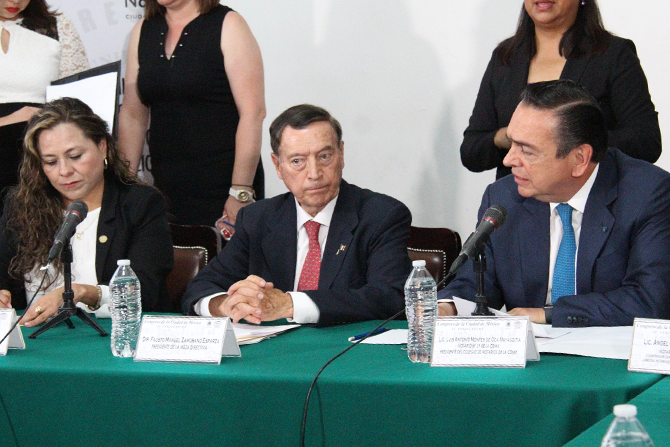 Firma de convenio con el Congreso de la Ciudad de México