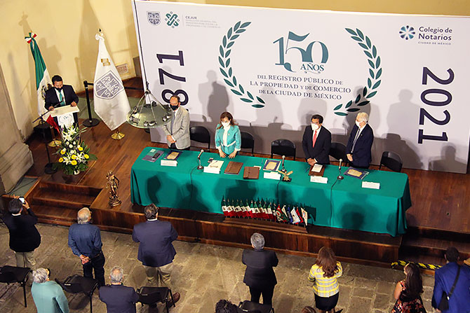 Colegio de Notarios celebra al RPPyC por su 150 aniversario
