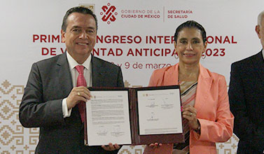 Colegio de Notarios y Secretaría de Salud firman convenio de colaboración de Voluntad Anticipada 2023
