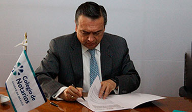 Colegio de Notarios firman convenios con diversas instituciones en pro del conocimiento jurídico